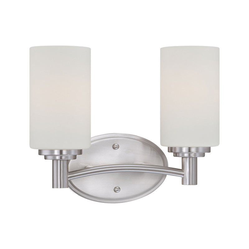 ELK Home 190022217 Two Light Wall Sconce, Brushed Nickel Finish - At LightingWellCo