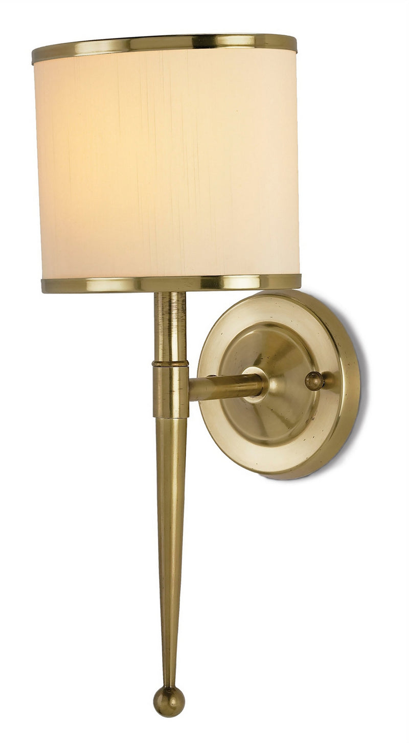 Currey and Company 5121 One Light Wall Sconce, Brass Finish-LightingWellCo