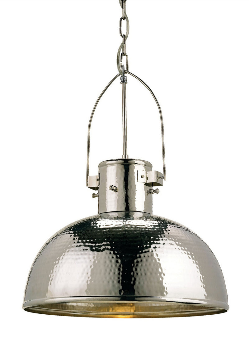 Currey and Company 9696 One Light Pendant, Nickel Finish-LightingWellCo