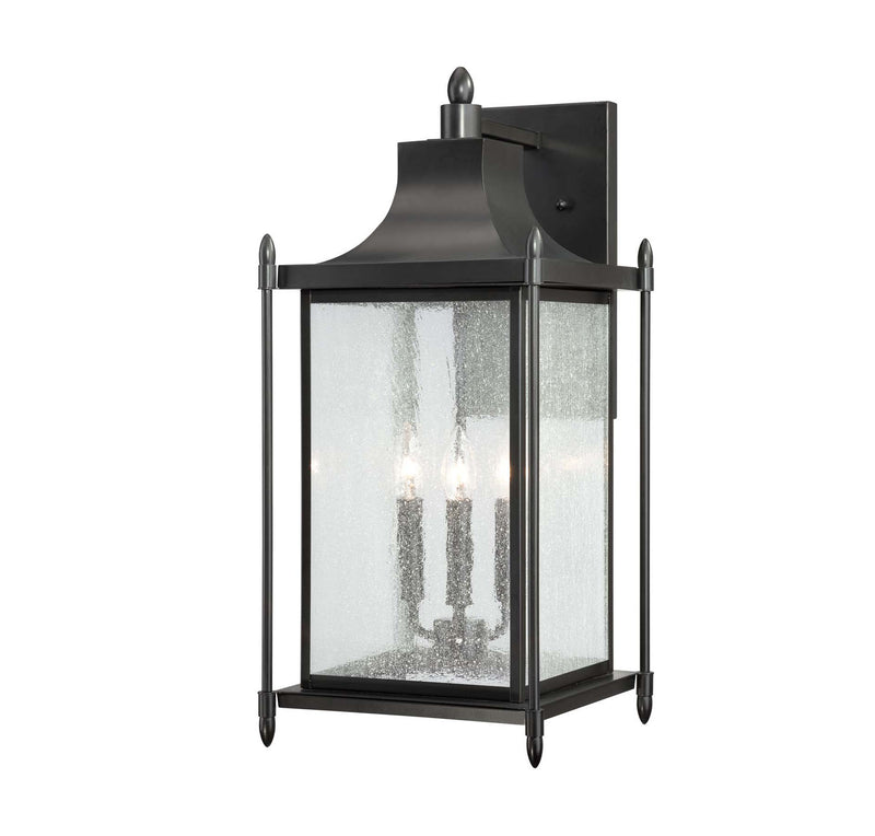 Savoy House 5-3453-BK Three Light Wall Lantern, Black Finish LightingWellCo