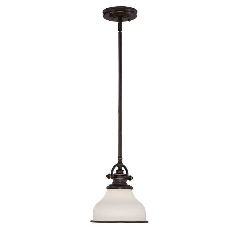 Quoizel GRT1508PN One Light Mini Pendant, Palladian Bronze Finish - LightingWellCo