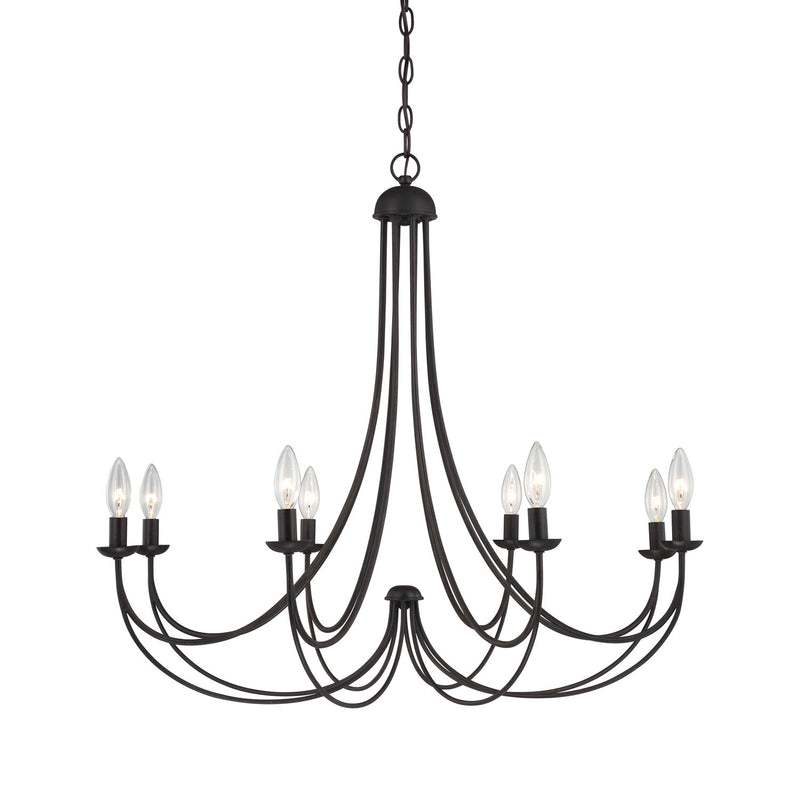 Quoizel MRN5008IB Eight Light Chandelier, Imperial Bronze Finish - LightingWellCo