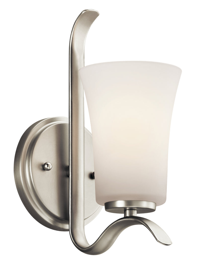 Kichler 45374NI One Light Wall Sconce, Brushed Nickel Finish - LightingWellCo