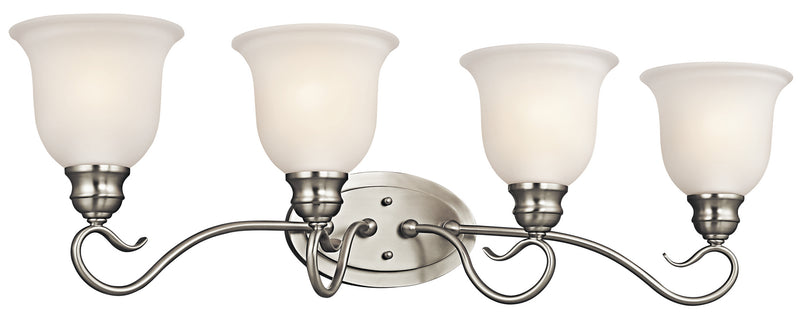 Kichler 45904NI Four Light Bath, Brushed Nickel Finish - LightingWellCo