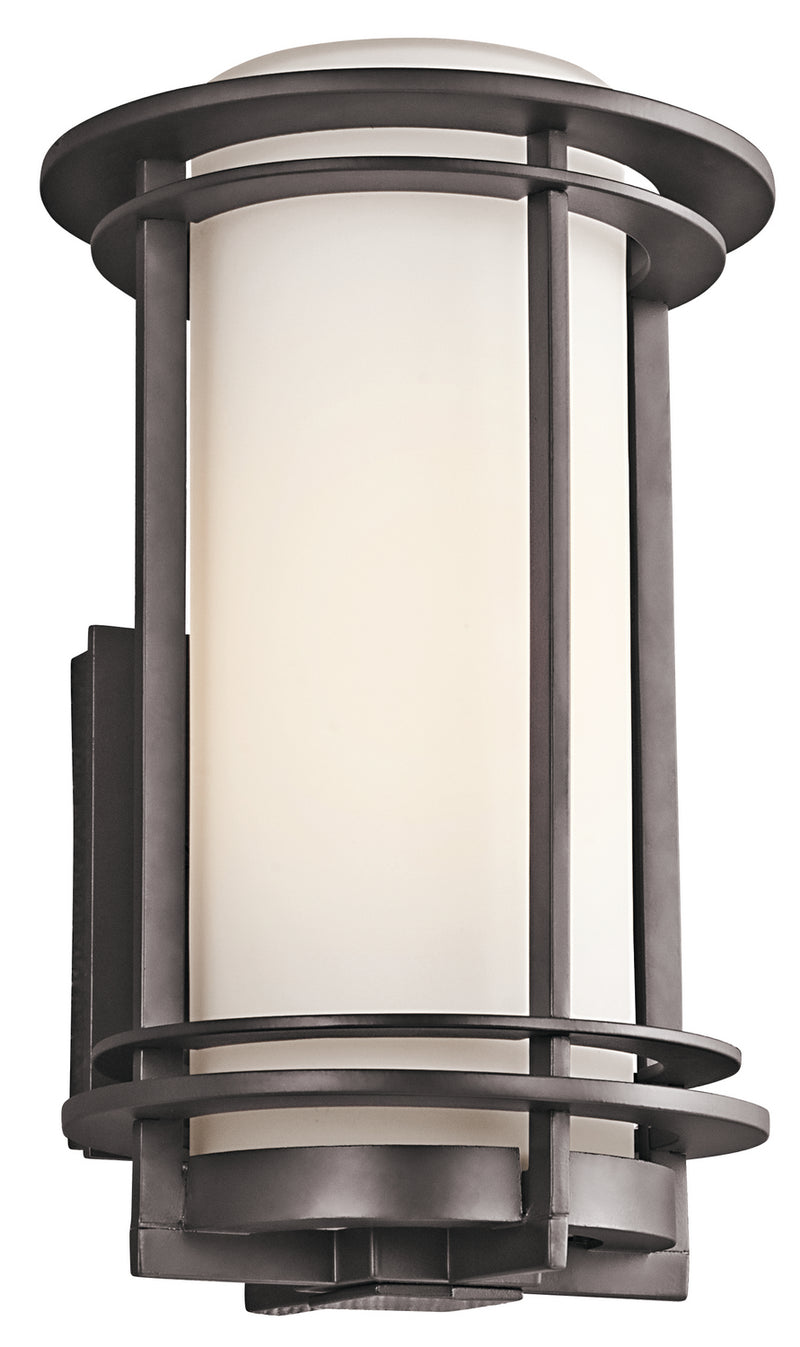 Kichler 49345AZ One Light Outdoor Wall Mount, Architectural Bronze Finish - LightingWellCo