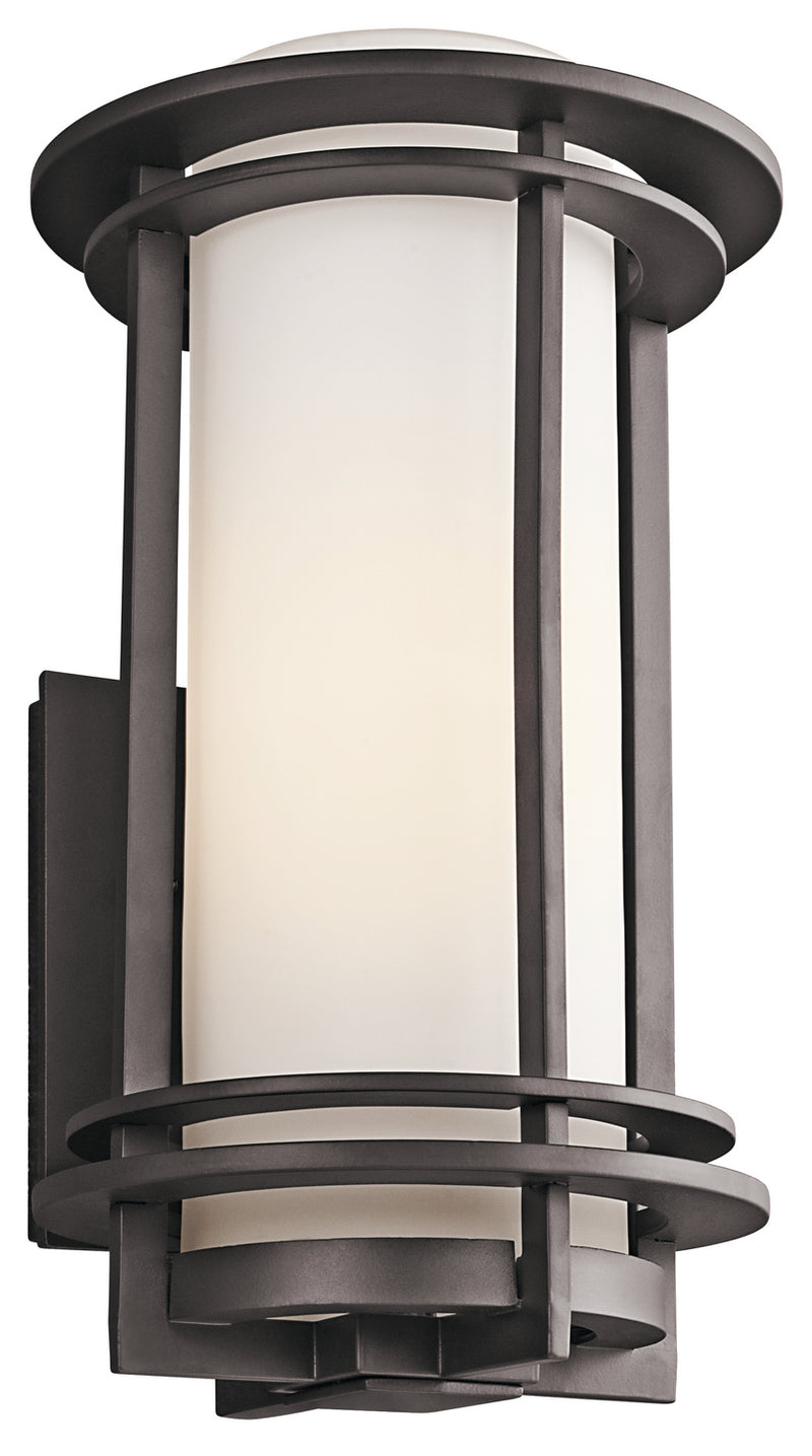 Kichler 49346AZ One Light Outdoor Wall Mount, Architectural Bronze Finish - LightingWellCo