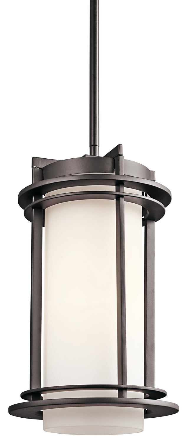 Kichler 49348AZ One Light Outdoor Pendant, Architectural Bronze Finish - LightingWellCo