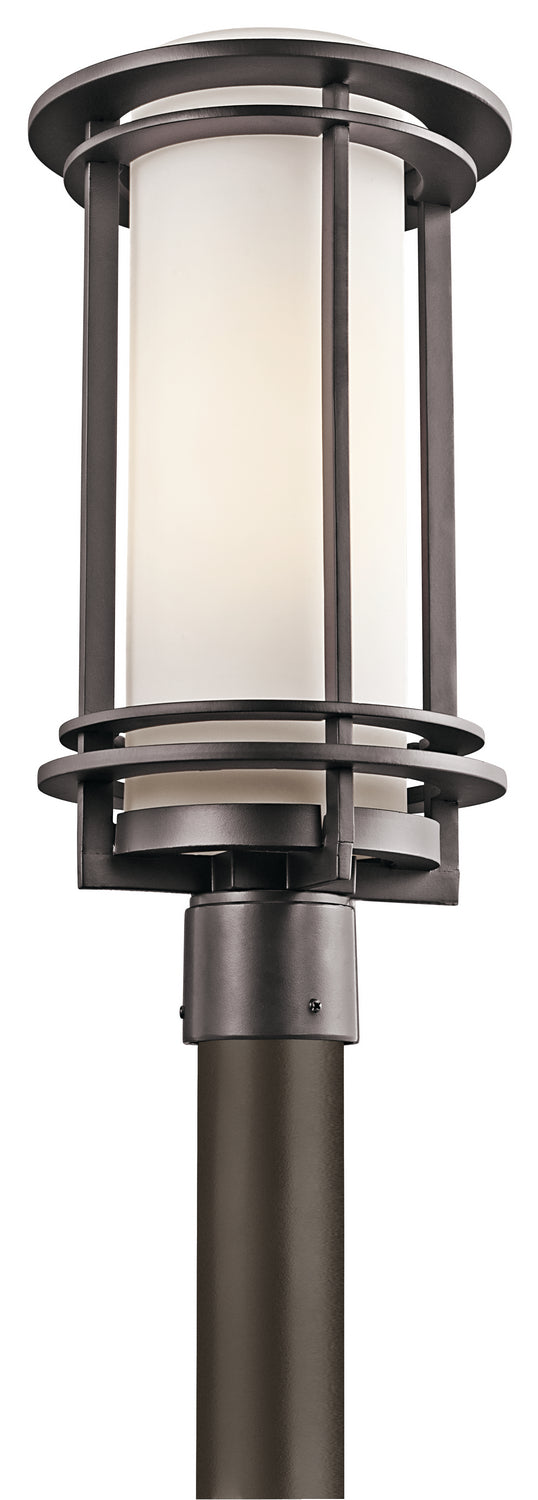 Kichler 49349AZ One Light Outdoor Post Mount, Architectural Bronze Finish - LightingWellCo