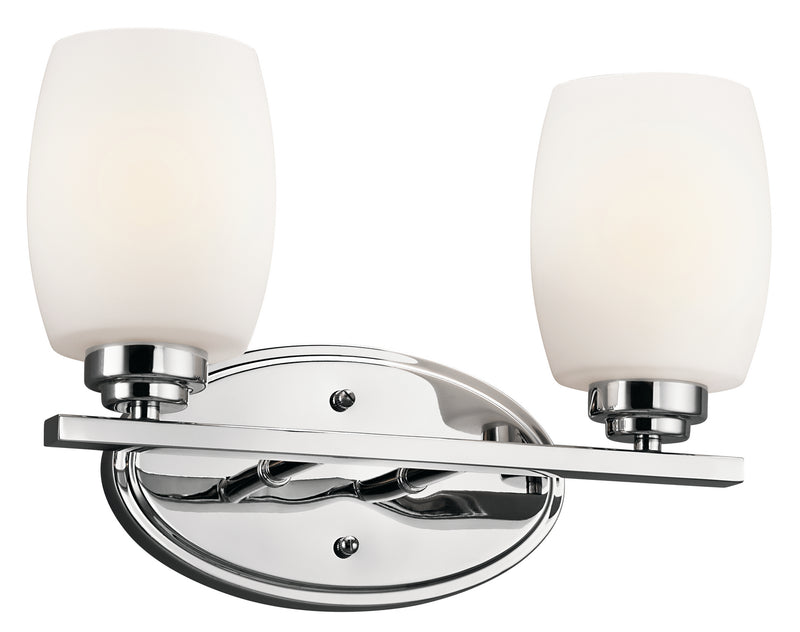 Kichler 5097CH Two Light Bath, Chrome Finish - LightingWellCo