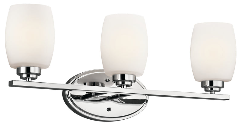 Kichler 5098CH Three Light Bath, Chrome Finish - LightingWellCo