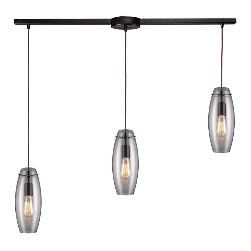 ELK Home 60044-3L Three Light Pendant, Oiled Bronze Finish-LightingWellCo