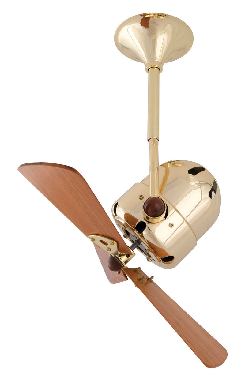 Matthews Fan Company Bianca Direcional BD-BRBR-WD 16``Ceiling Fan, Brushed Brass Finish - LightingWellCo