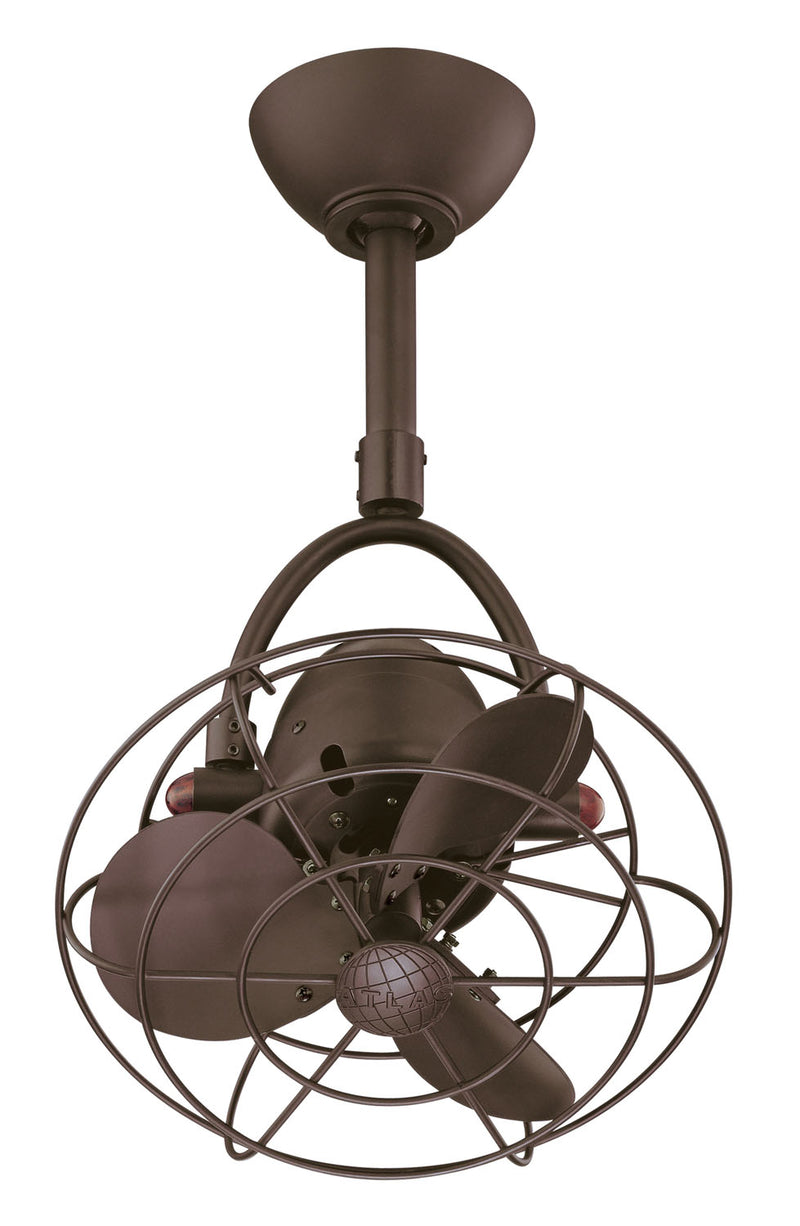 Matthews Fan Company Diane DI-TB-MTL 13``Ceiling Fan, Textured Bronze Finish - LightingWellCo