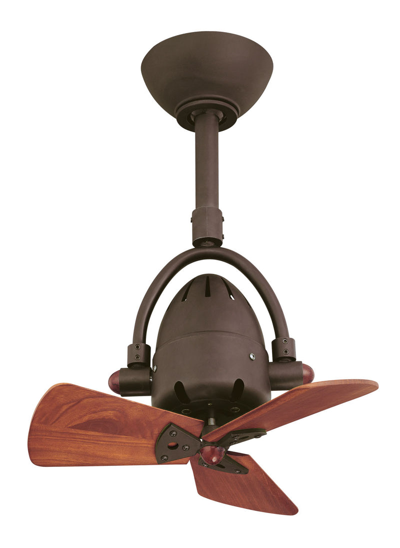 Matthews Fan Company Diane DI-TB-WD 16``Ceiling Fan, Textured Bronze Finish - LightingWellCo