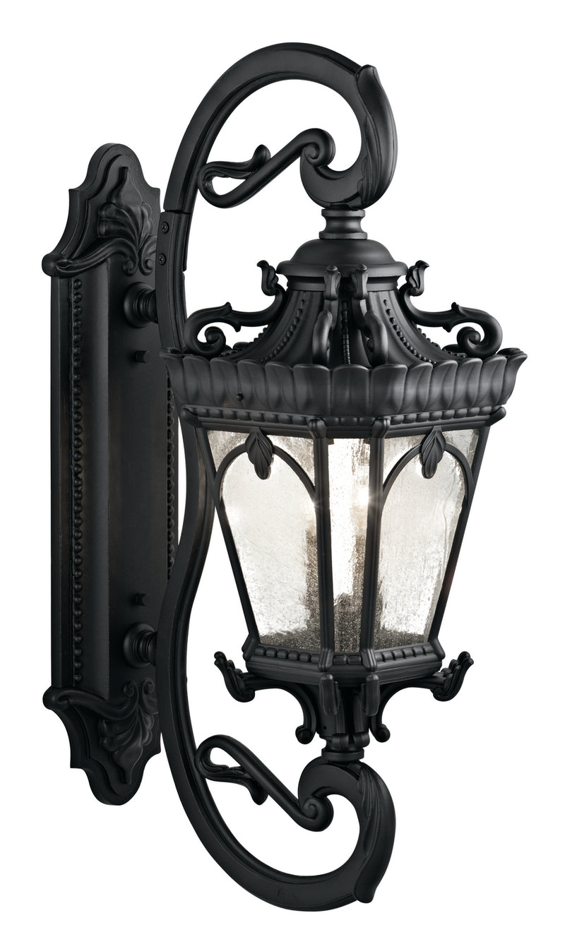 Kichler 9359BKT Four Light Outdoor Wall Mount, Textured Black Finish - LightingWellCo