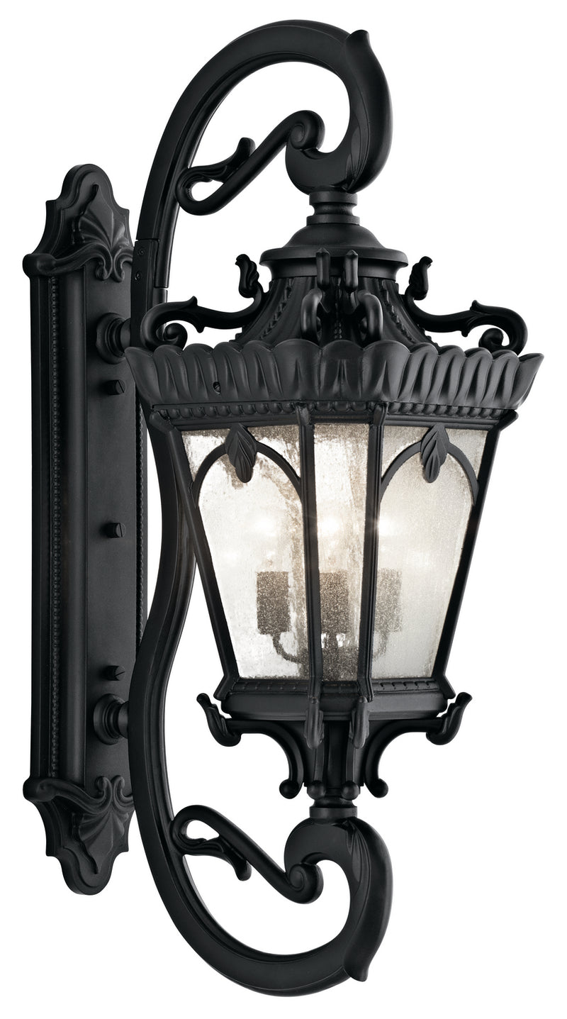 Kichler 9360BKT Four Light Outdoor Wall Mount, Textured Black Finish - LightingWellCo