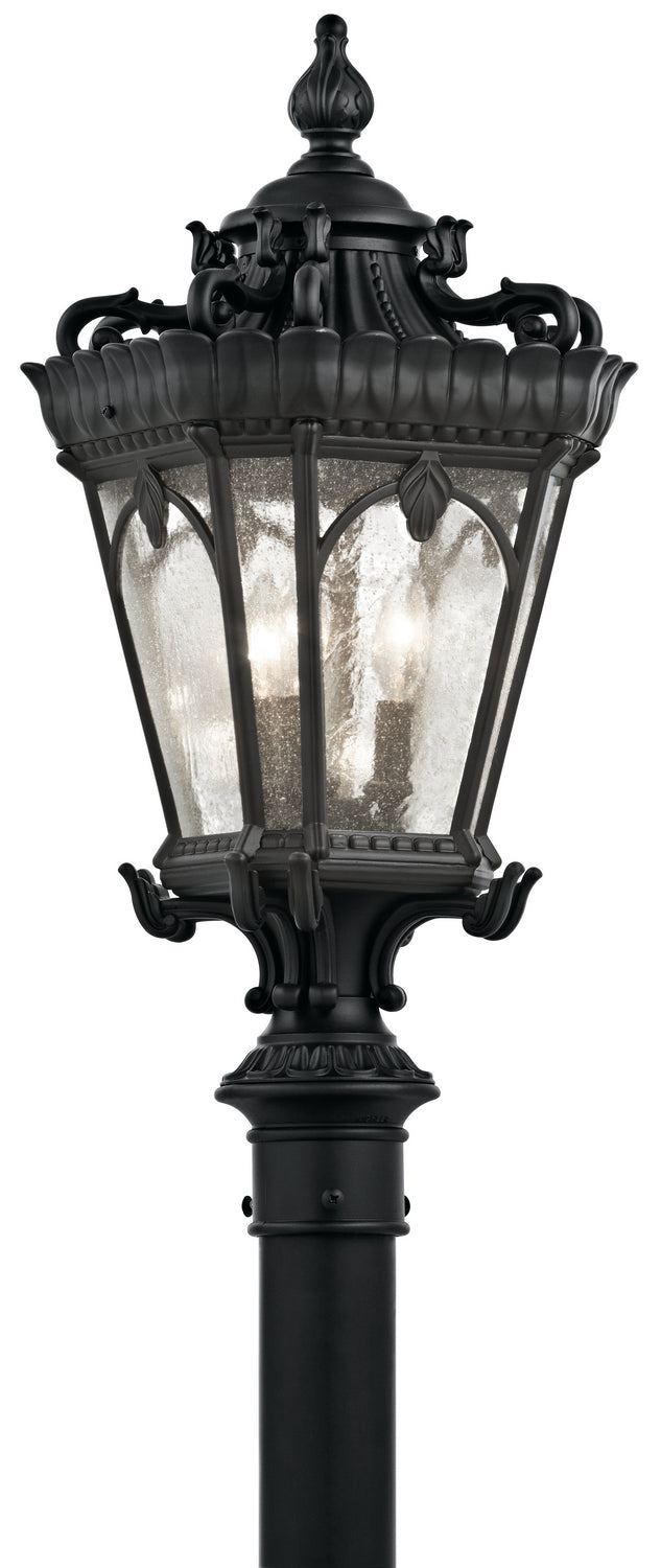 Kichler 9558BKT Three Light Outdoor Post Mount, Textured Black Finish - LightingWellCo