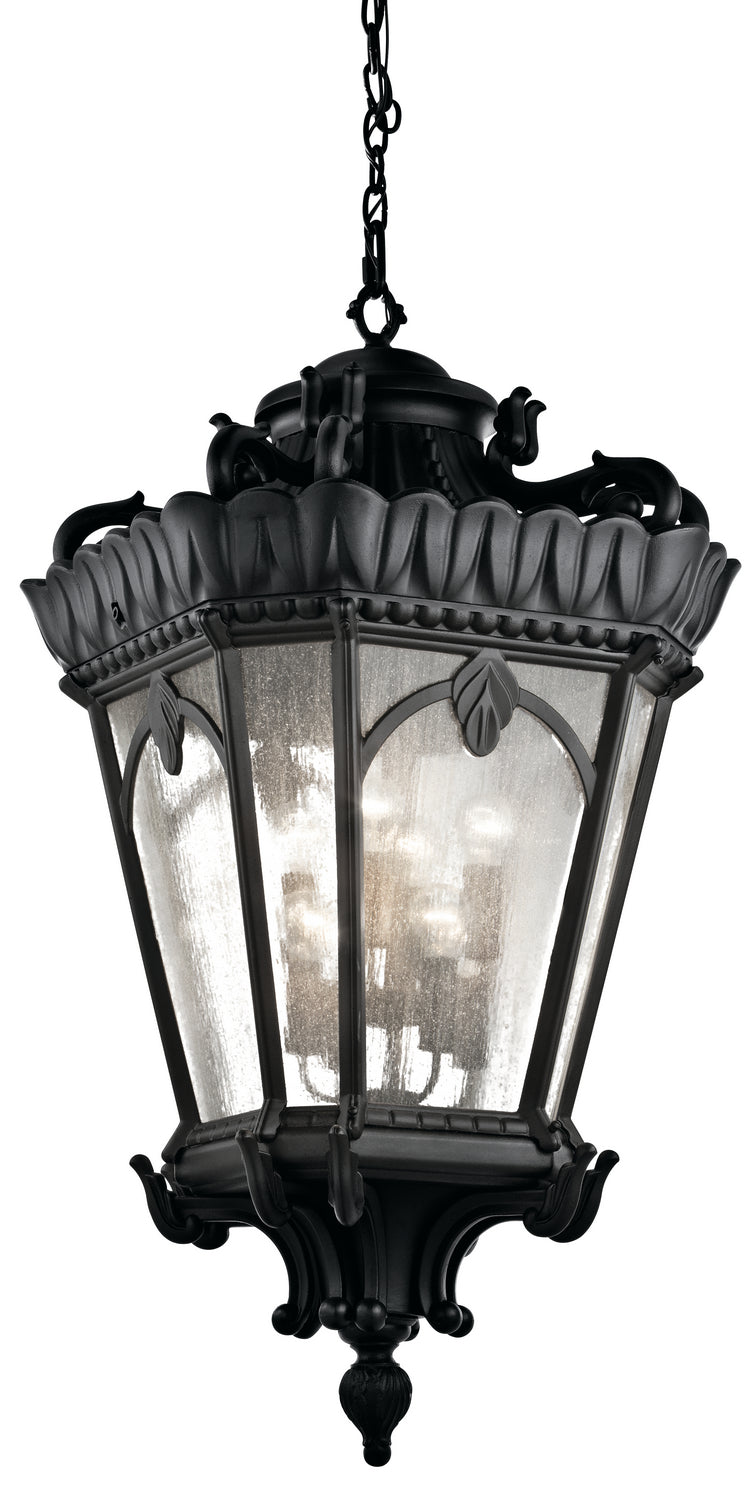 Kichler 9568BKT Eight Light Outdoor Pendant, Textured Black Finish - LightingWellCo