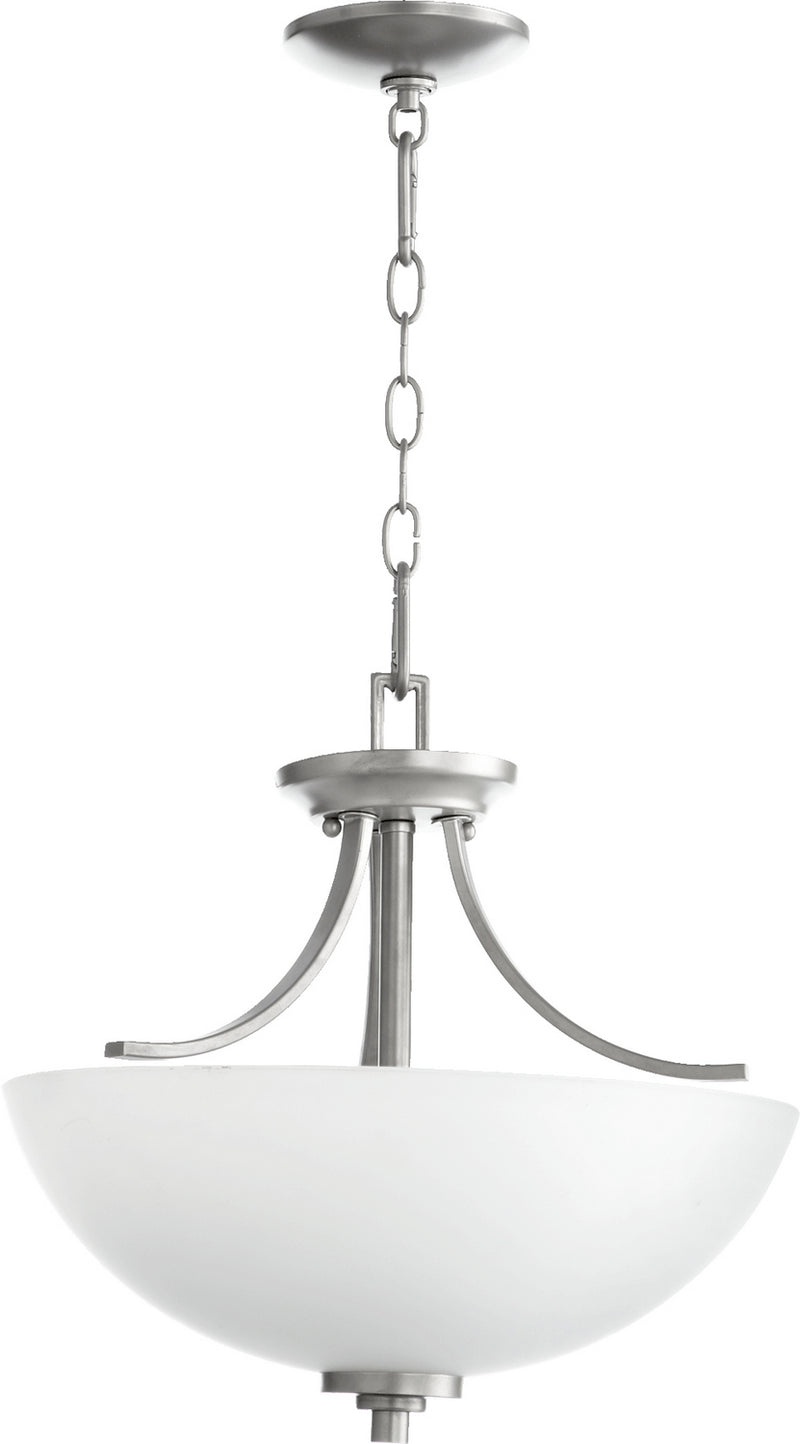 Quorum 2760-16-64 Three Light Dual Mount, Classic Nickel Finish - LightingWellCo