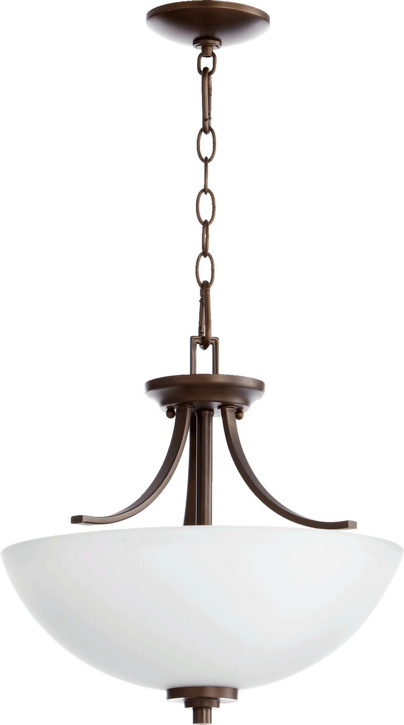 Quorum 2760-16-86 Three Light Dual Mount, Oiled Bronze Finish - LightingWellCo