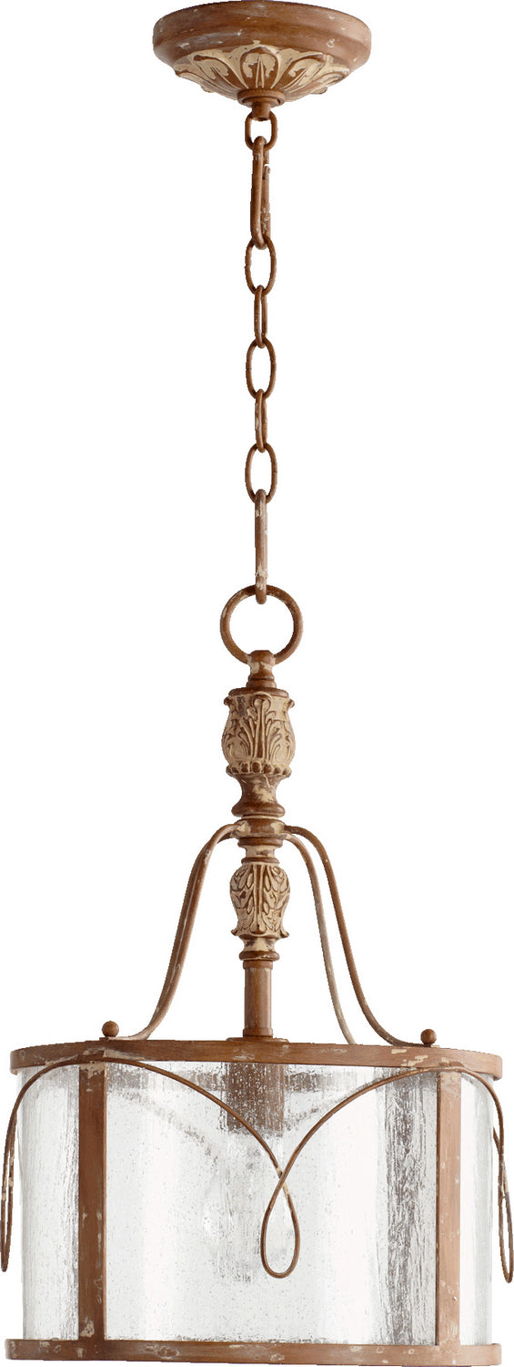 Quorum 3506-94 One Light Pendant, French Umber Finish - LightingWellCo