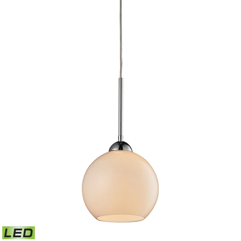 ELK Home 10240/1WH-LED LED Mini Pendant, Polished Chrome Finish-LightingWellCo