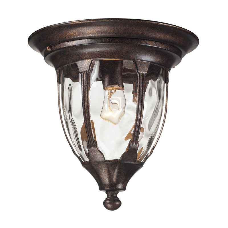 ELK Home 45004/1 One Light Flush Mount, Regal Bronze Finish - At LightingWellCo