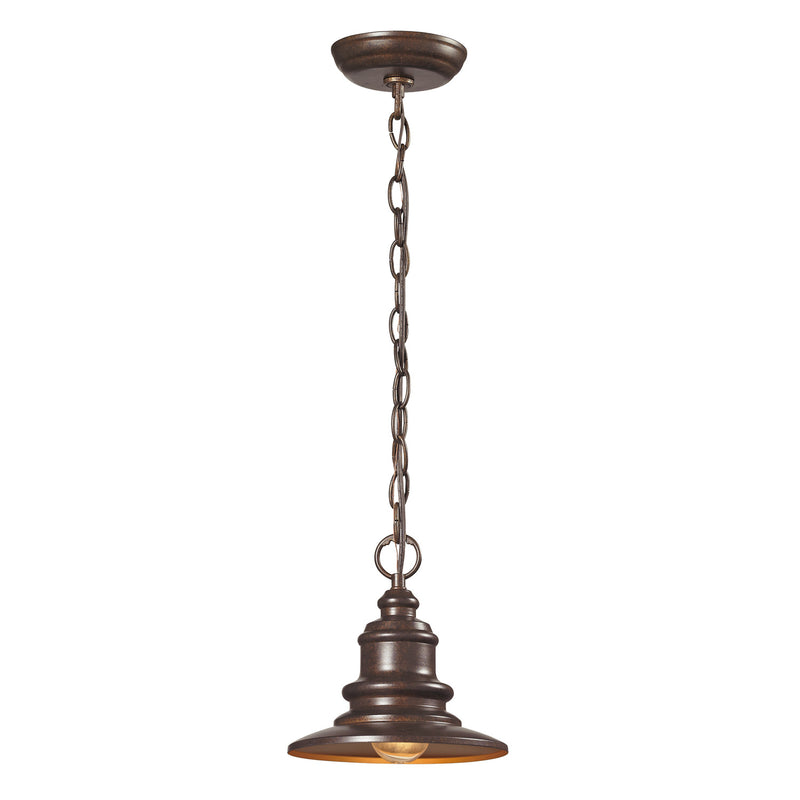 ELK Home 47011/1 One Light Outdoor Hanging Lantern, Hazelnut Bronze Finish - At LightingWellCo