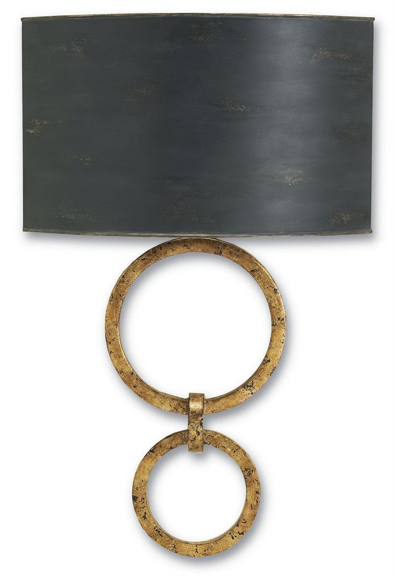 Currey and Company 5910 One Light Wall Sconce, Gold Leaf Finish-LightingWellCo