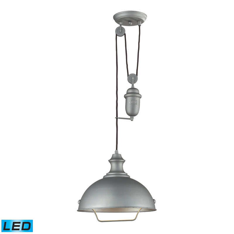 ELK Home 65081-1-LED LED Pendant, Aged Pewter Finish - At LightingWellCo