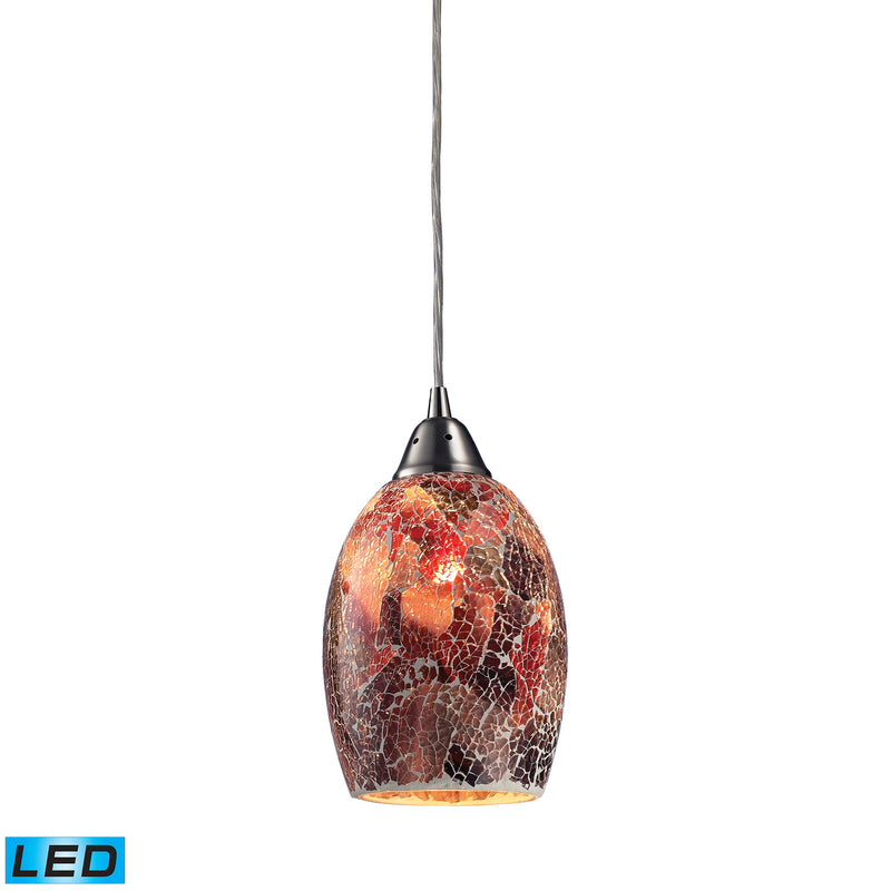 ELK Home 73031-1-LED LED Mini Pendant, Satin Nickel Finish-LightingWellCo