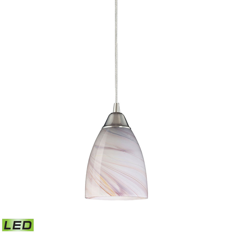 ELK Home 527-1CR-LED LED Mini Pendant, Satin Nickel Finish-LightingWellCo