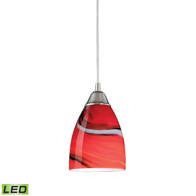 ELK Home 527-1CY-LED LED Mini Pendant, Satin Nickel Finish-LightingWellCo