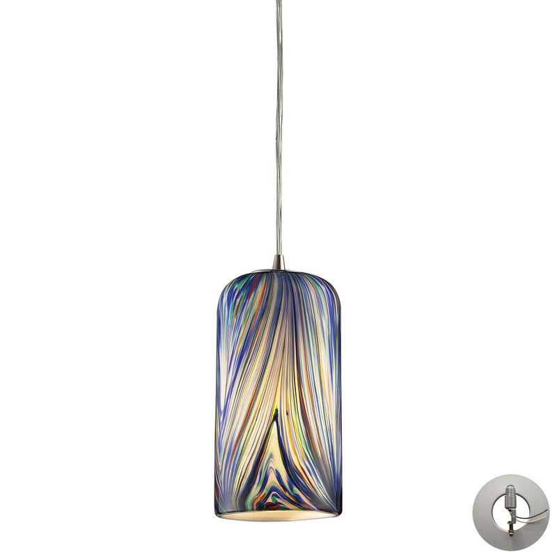 ELK Home 544-1MO-LA One Light Mini Pendant, Satin Nickel Finish - At LightingWellCo