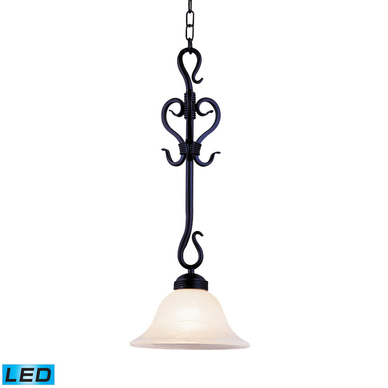 ELK Home 251-BK-LED LED Mini Pendant, Matte Black Finish-LightingWellCo