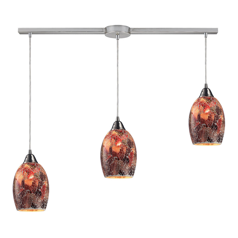 ELK Home 73031-3L Three Light Pendant, Satin Nickel Finish - At LightingWellCo