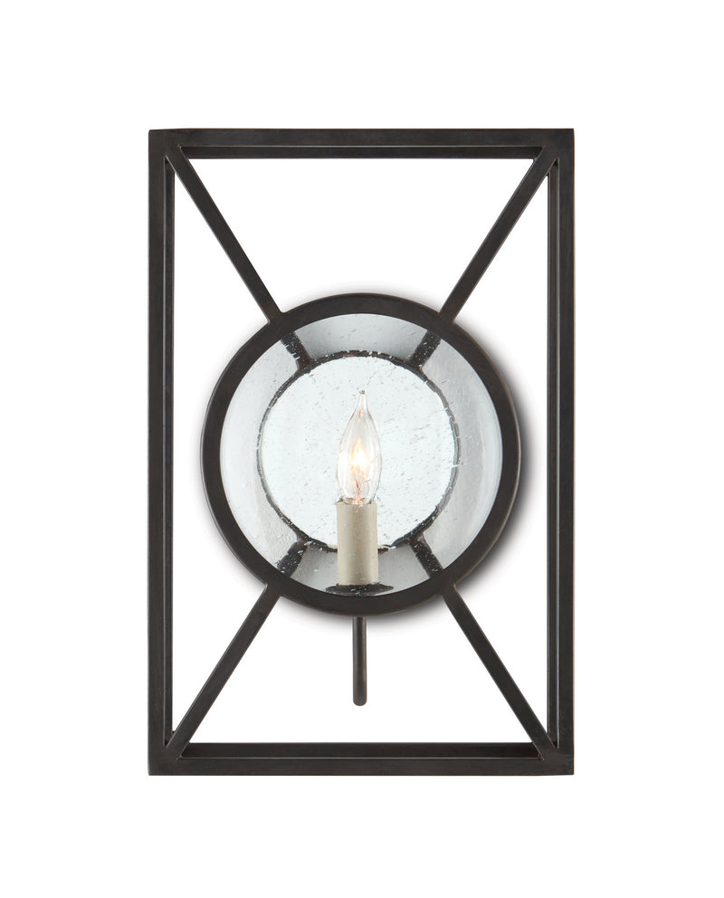 Currey and Company 5119 One Light Wall Sconce, Old Iron Finish-LightingWellCo