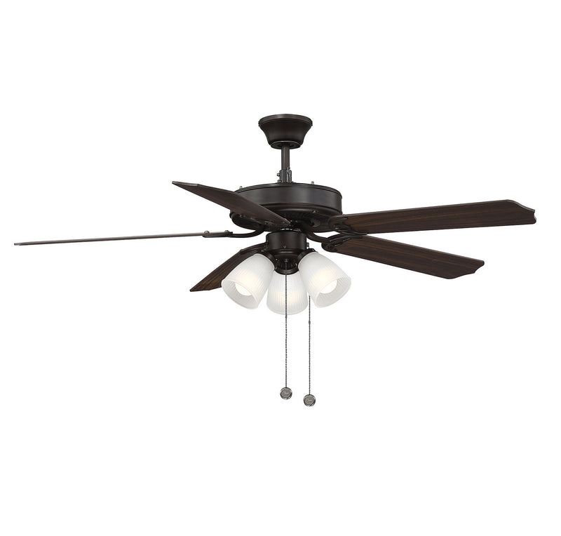 Savoy House First Value 52-EUP-5RV-13WG 52``Ceiling Fan, English Bronze Finish - LightingWellCo