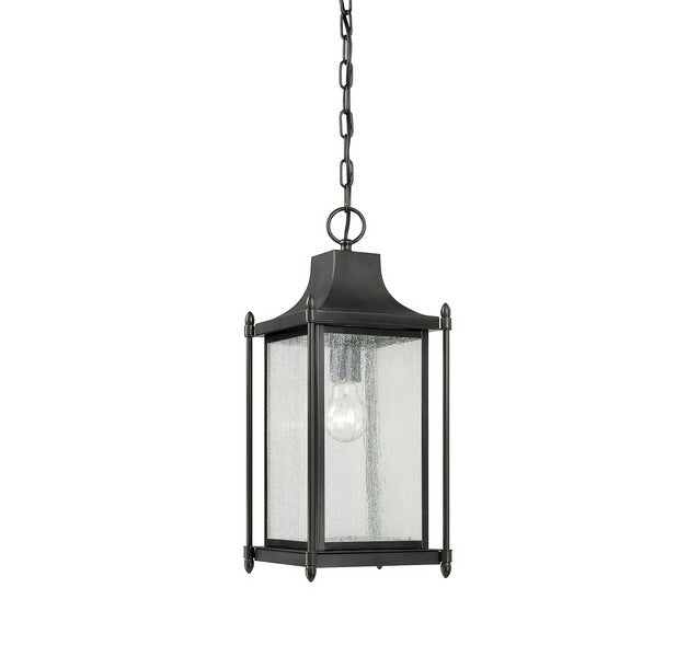 Savoy House 5-3455-BK One Light Hanging Lantern, Black Finish LightingWellCo