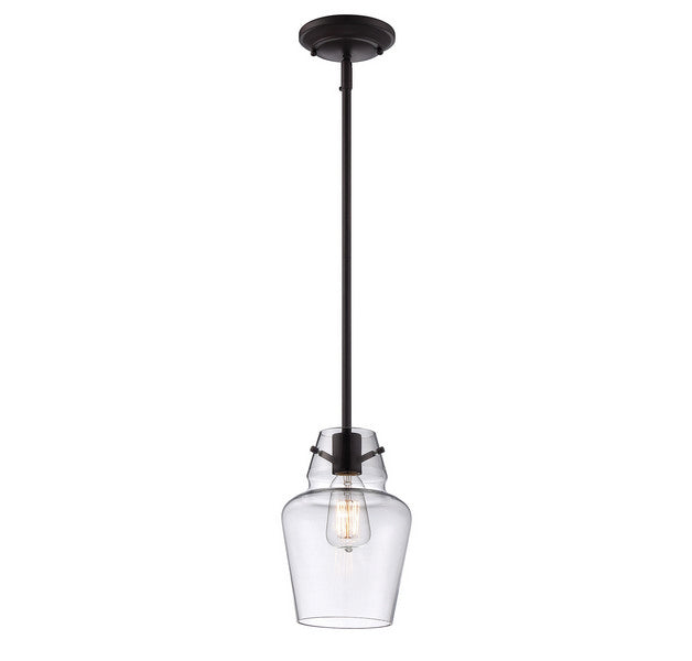 Savoy House Vintage Pendants 7-4134-1-13 One Light Mini Pendant, English Bronze Finish - LightingWellCo