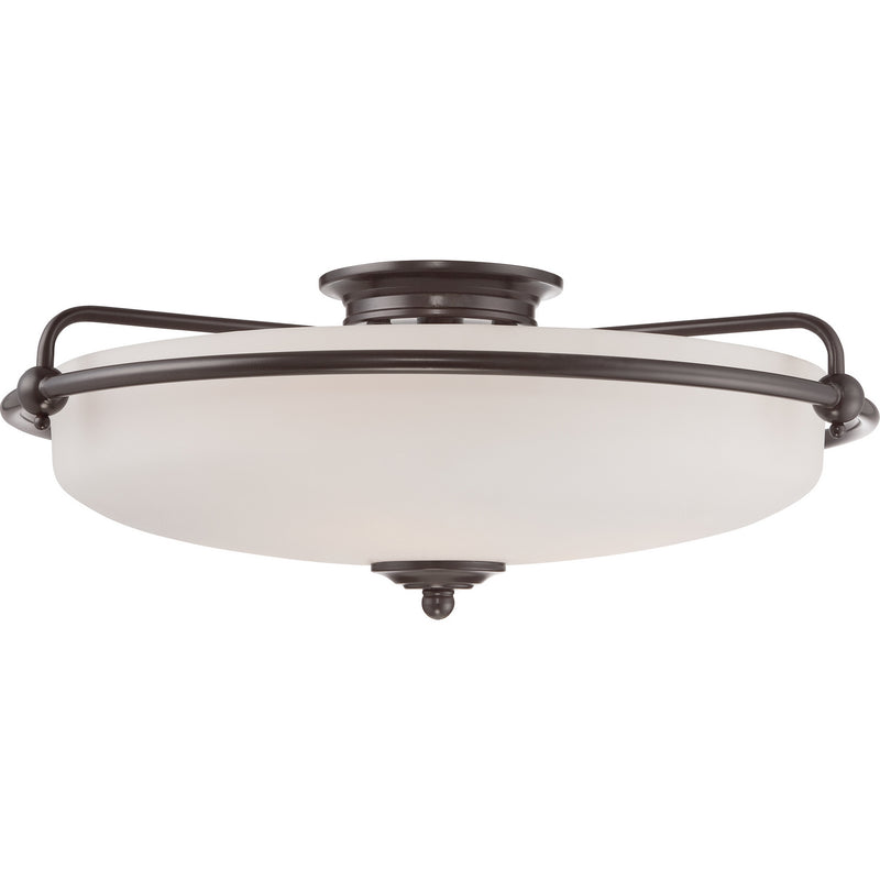 Quoizel GF1621PN Four Light Flush Mount, Palladian Bronze Finish - LightingWellCo