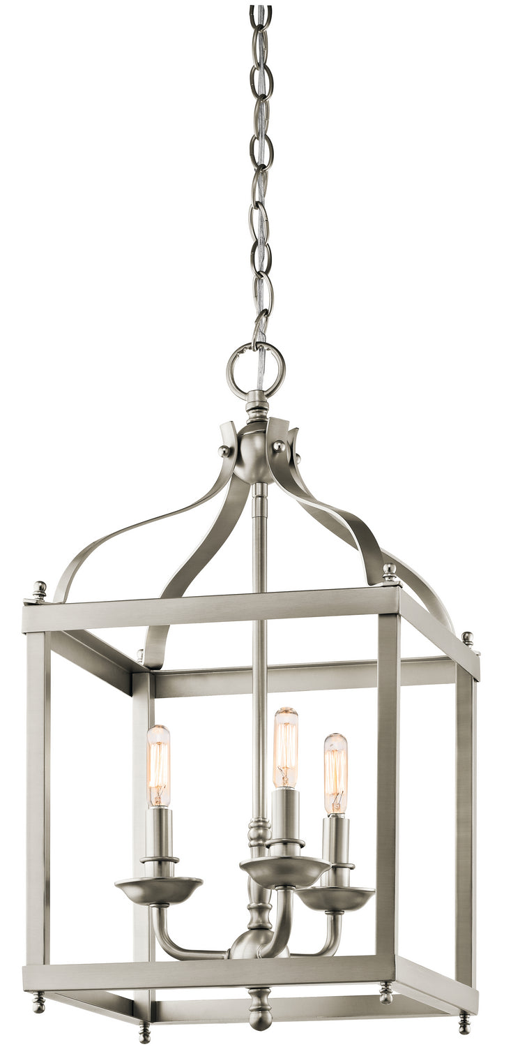 Kichler 42566NI Three Light Pendant, Brushed Nickel Finish - LightingWellCo