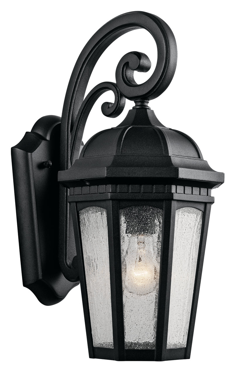 Kichler 9033BKT One Light Outdoor Wall Mount, Textured Black Finish - LightingWellCo