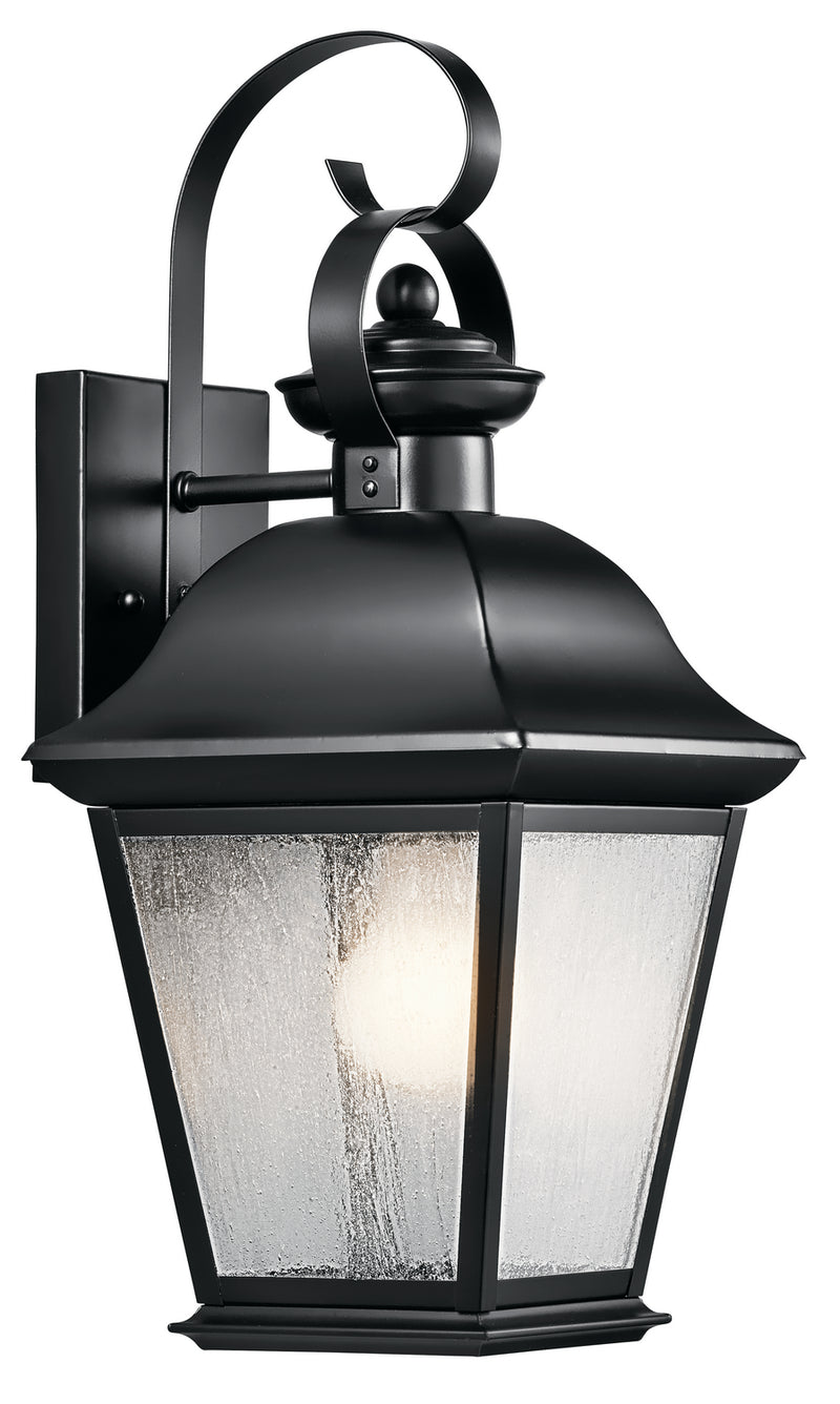 Kichler 9708BK One Light Outdoor Wall Mount, Black Finish - LightingWellCo