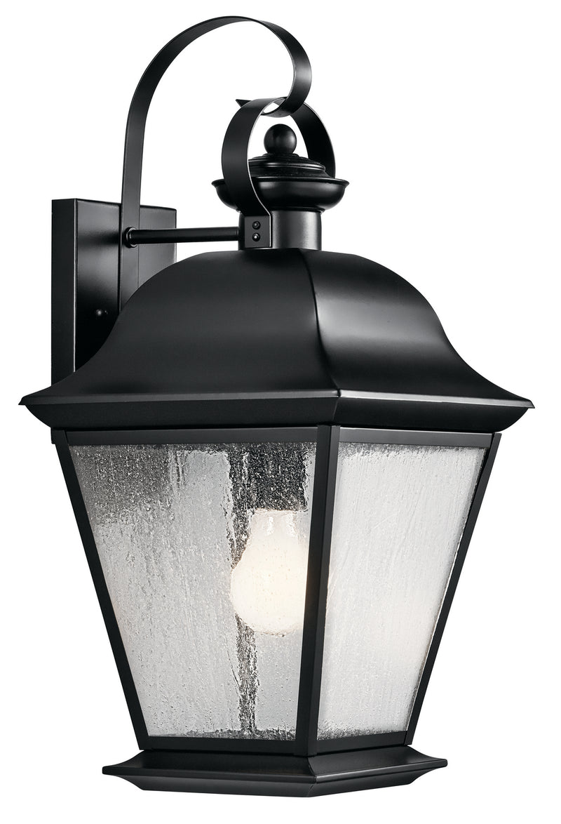 Kichler 9709BK One Light Outdoor Wall Mount, Black Finish - LightingWellCo