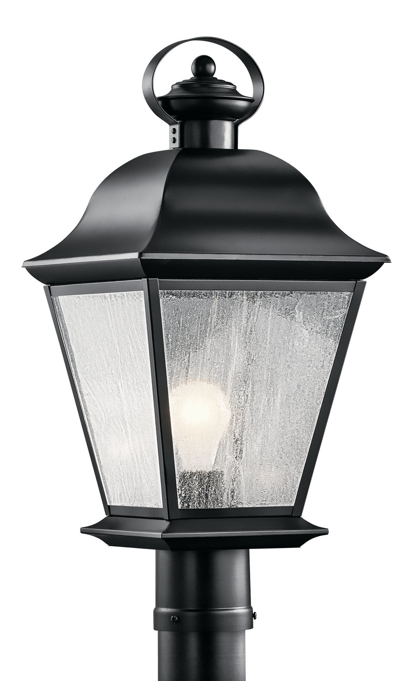 Kichler 9909BK One Light Outdoor Post Mount, Black Finish - LightingWellCo