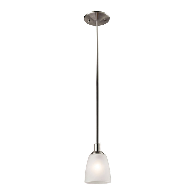 ELK Home 1301PS/20 One Light Mini Pendant, Brushed Nickel Finish - At LightingWellCo