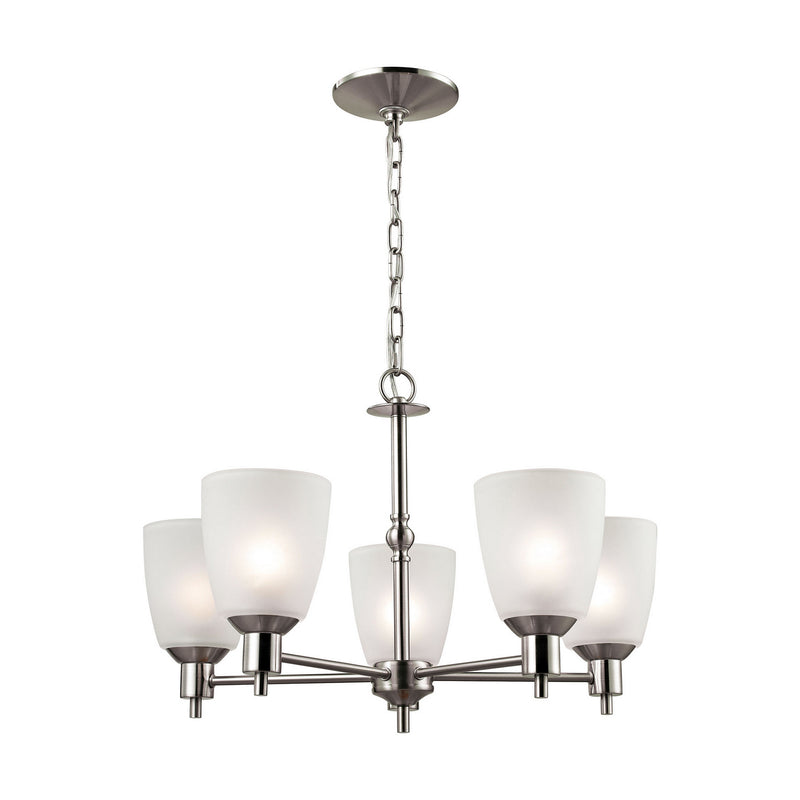 ELK Home 1305CH/20 Five Light Chandelier, Brushed Nickel Finish - At LightingWellCo