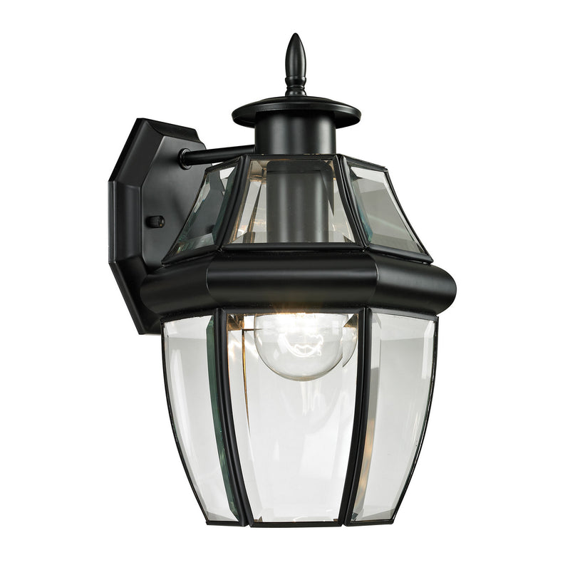 ELK Home 8601EW/60 One Light Wall Sconce, Black Finish - At LightingWellCo