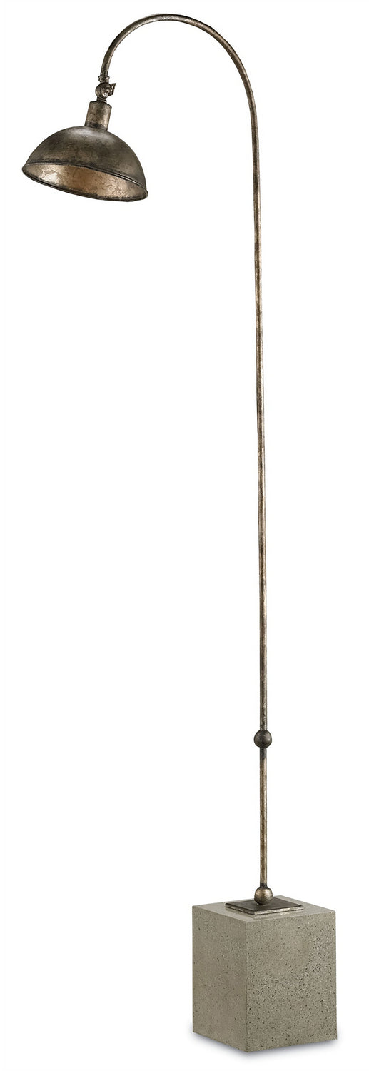 Currey and Company 8062 One Light Floor Lamp, Pyrite Bronze/Polished Concrete Finish-LightingWellCo